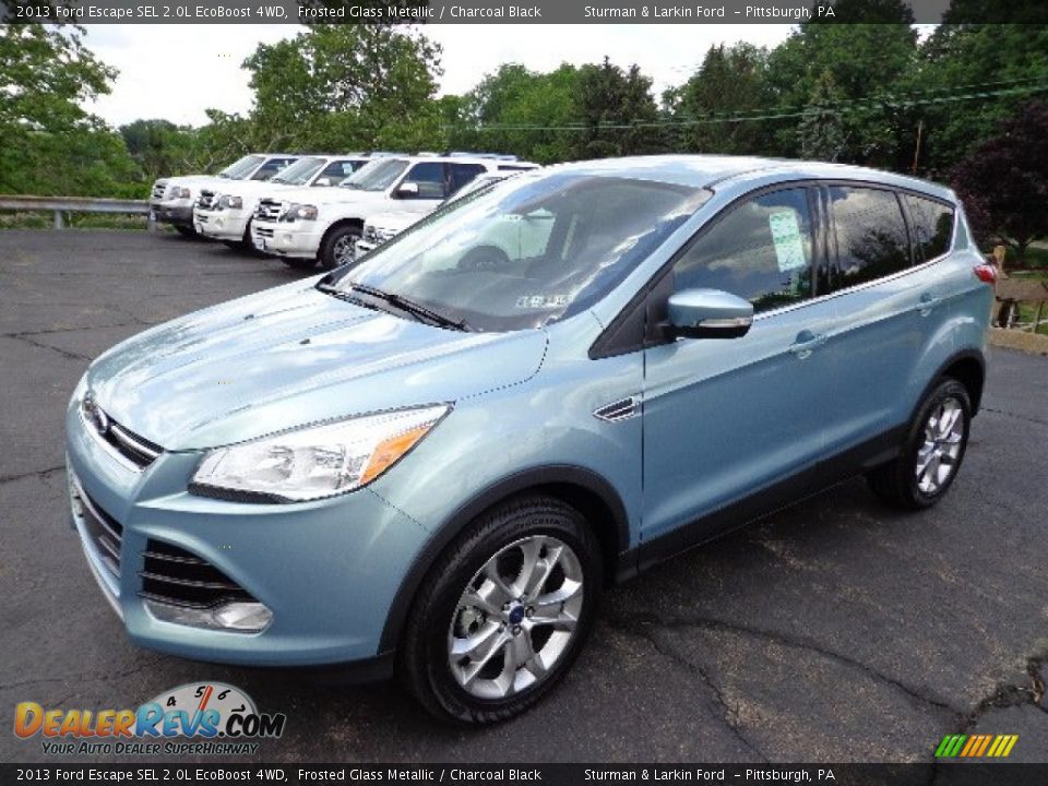 2013 Ford Escape SEL 2.0L EcoBoost 4WD Frosted Glass Metallic / Charcoal Black Photo #5