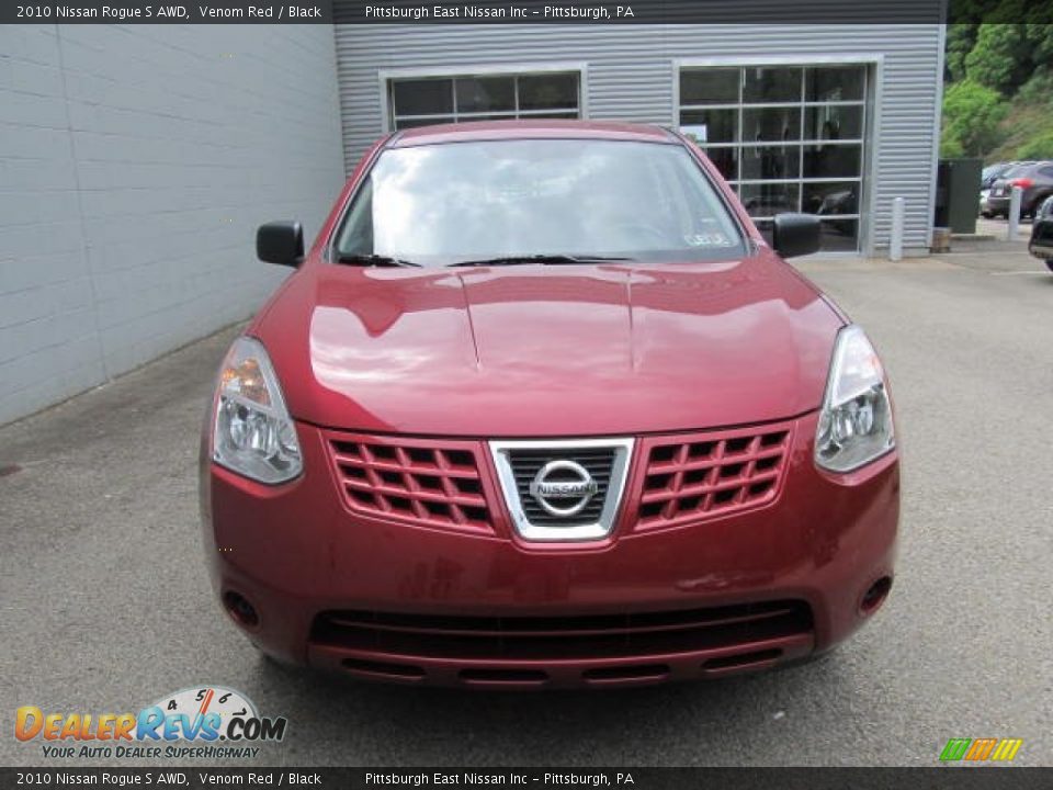 2010 Nissan Rogue S AWD Venom Red / Black Photo #5