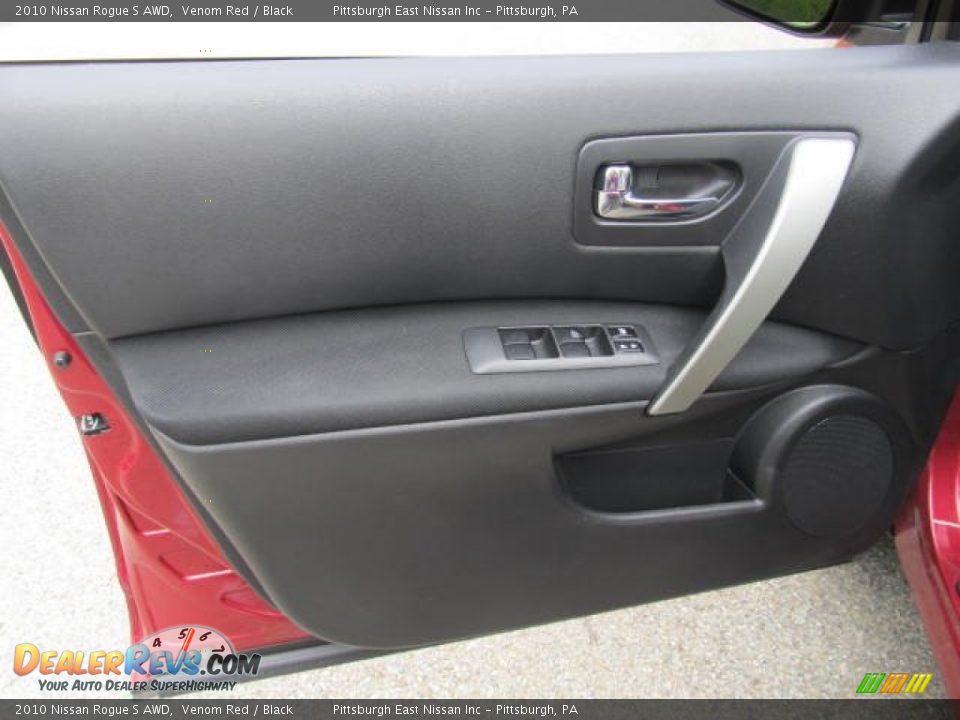 2010 Nissan Rogue S AWD Venom Red / Black Photo #7