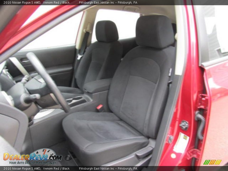 2010 Nissan Rogue S AWD Venom Red / Black Photo #8