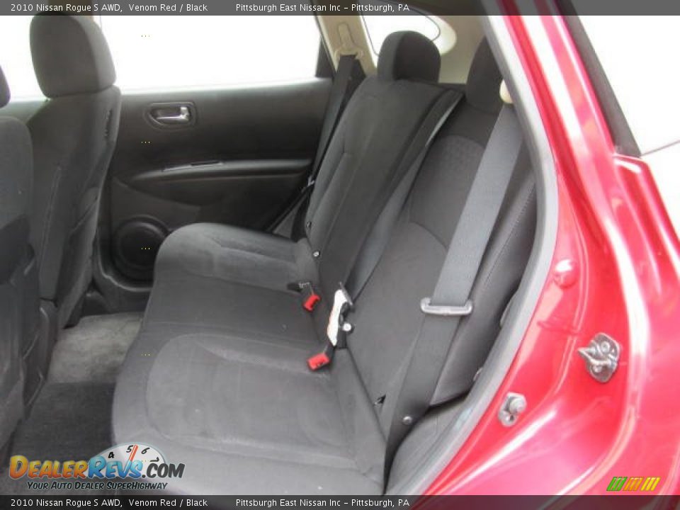 2010 Nissan Rogue S AWD Venom Red / Black Photo #9