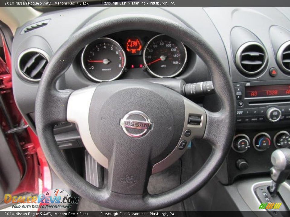 2010 Nissan Rogue S AWD Venom Red / Black Photo #10