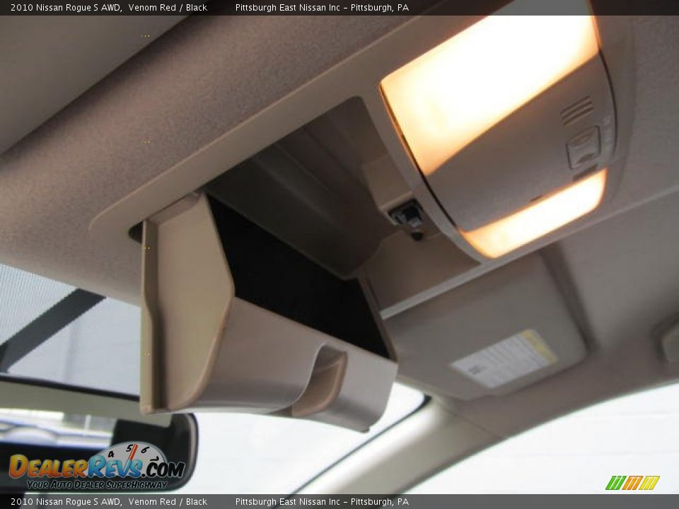 2010 Nissan Rogue S AWD Venom Red / Black Photo #13