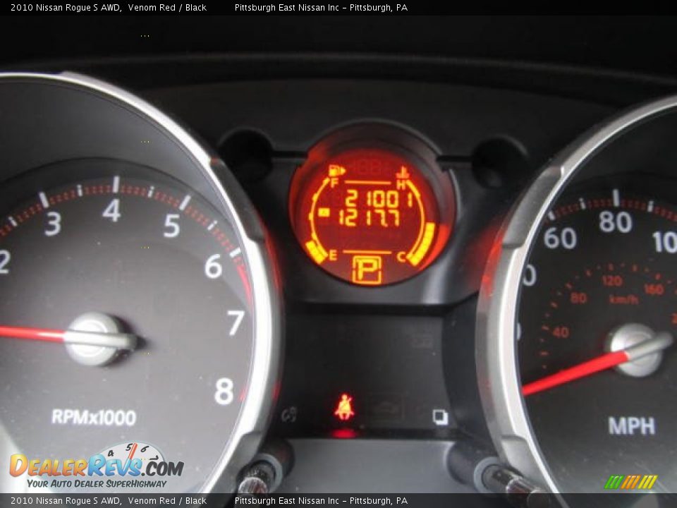 2010 Nissan Rogue S AWD Venom Red / Black Photo #15