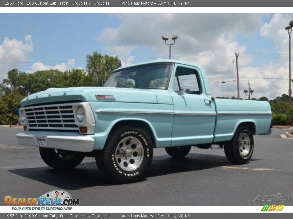 Front 3/4 View of 1967 Ford F100 Custom Cab Photo #1