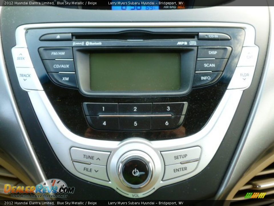 2012 Hyundai Elantra Limited Blue Sky Metallic / Beige Photo #19