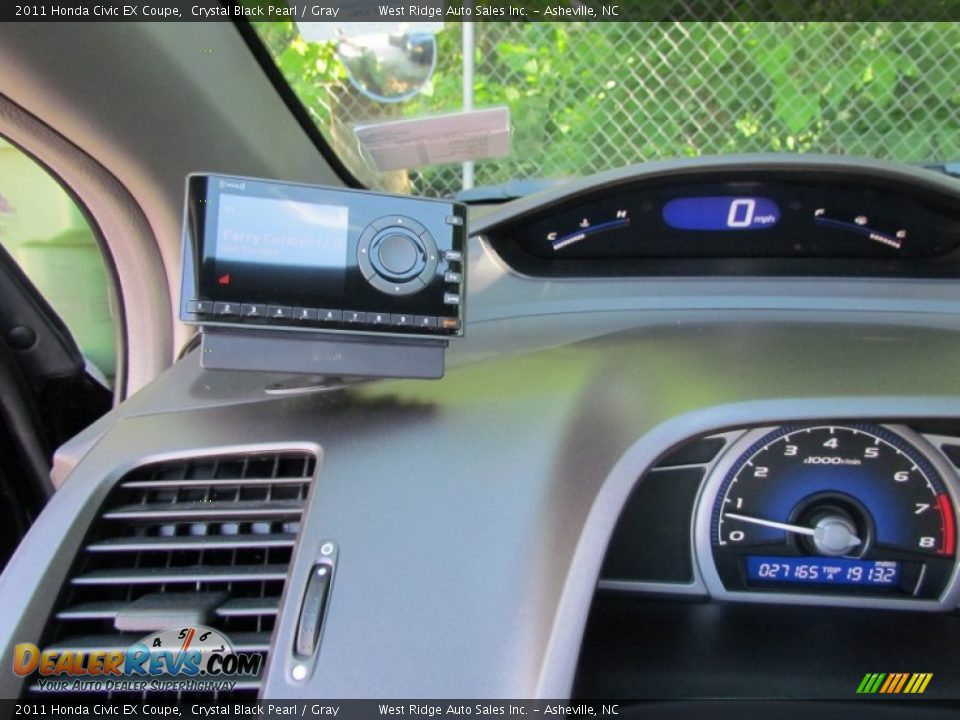 2011 Honda Civic EX Coupe Crystal Black Pearl / Gray Photo #23