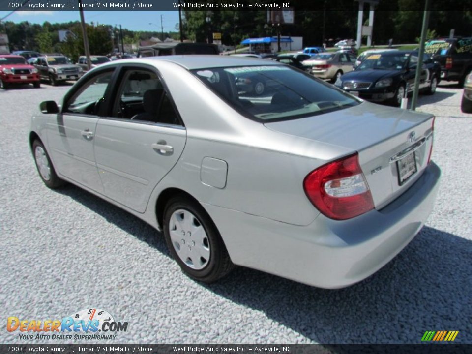 2003 Toyota Camry LE Lunar Mist Metallic / Stone Photo #7