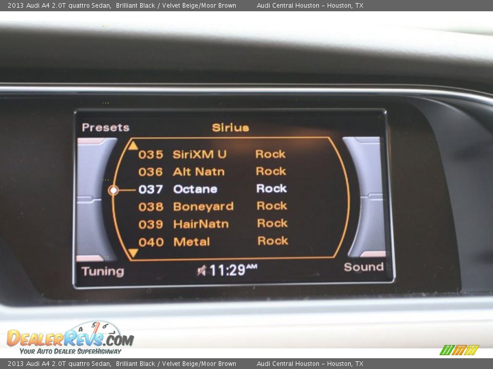 2013 Audi A4 2.0T quattro Sedan Brilliant Black / Velvet Beige/Moor Brown Photo #18