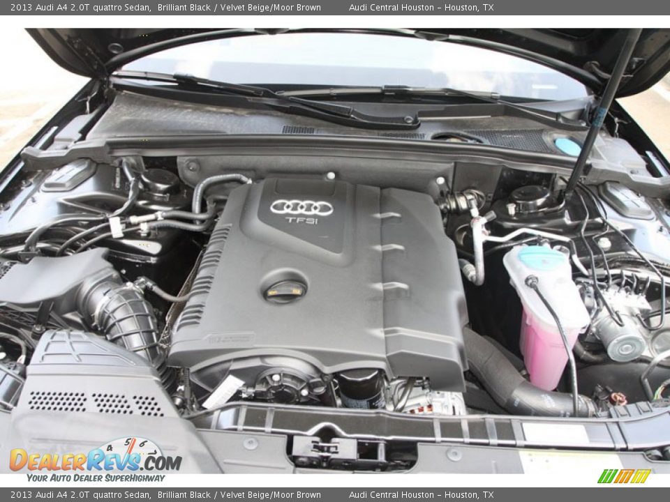 2013 Audi A4 2.0T quattro Sedan Brilliant Black / Velvet Beige/Moor Brown Photo #25