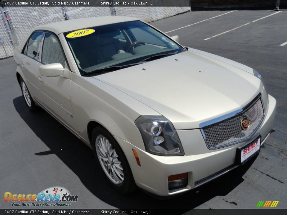 2007 Cadillac CTS Sedan Gold Mist / Cashmere Photo #3
