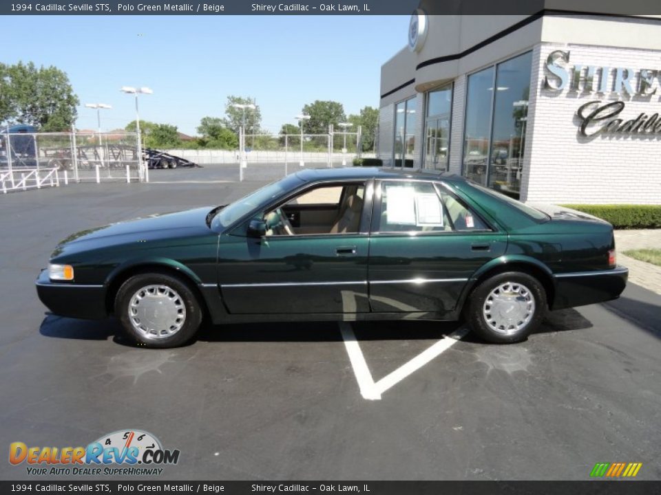 1994 Cadillac Seville STS Polo Green Metallic / Beige Photo #7