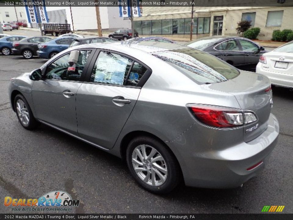 2012 Mazda MAZDA3 i Touring 4 Door Liquid Silver Metallic / Black Photo #3