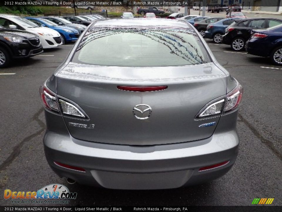 2012 Mazda MAZDA3 i Touring 4 Door Liquid Silver Metallic / Black Photo #4