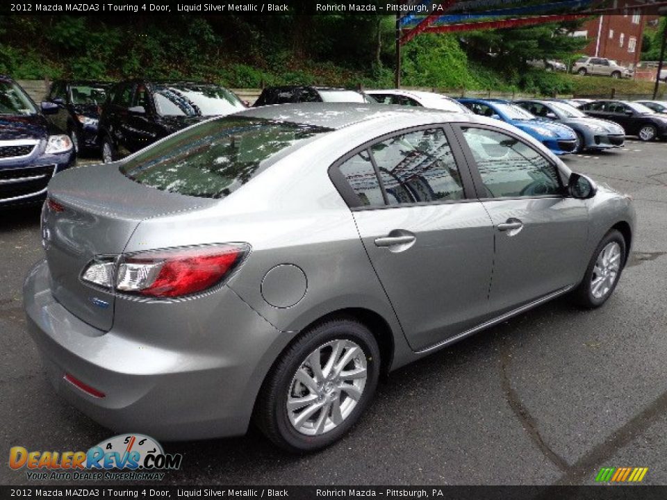 2012 Mazda MAZDA3 i Touring 4 Door Liquid Silver Metallic / Black Photo #5