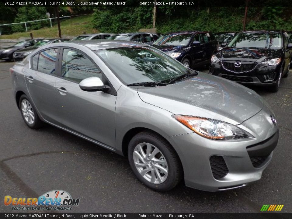 2012 Mazda MAZDA3 i Touring 4 Door Liquid Silver Metallic / Black Photo #7