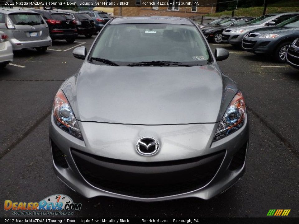 2012 Mazda MAZDA3 i Touring 4 Door Liquid Silver Metallic / Black Photo #8