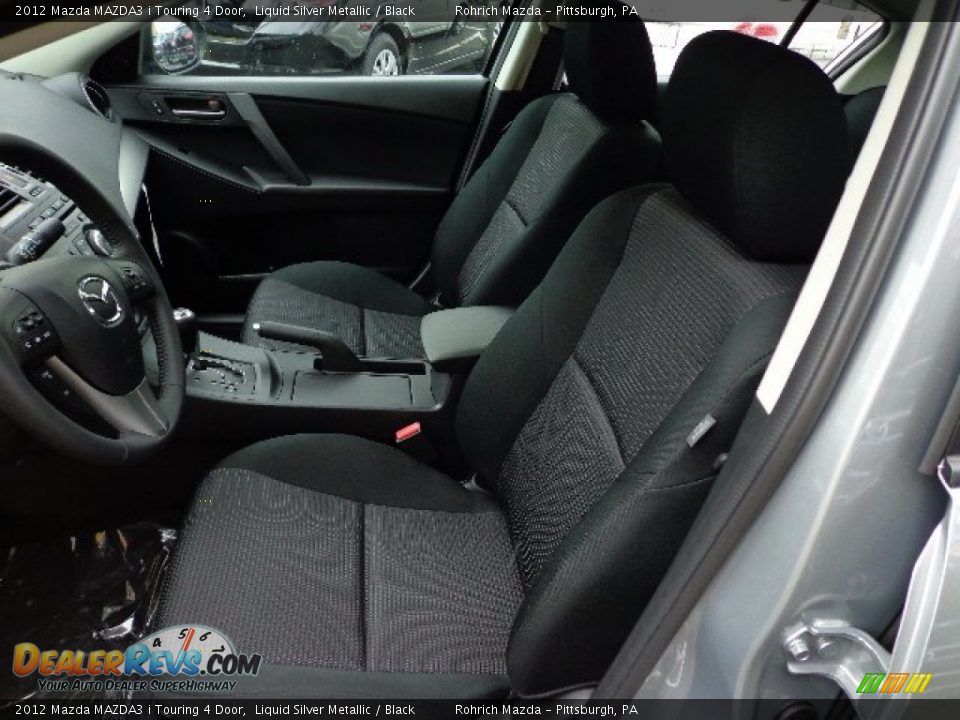 2012 Mazda MAZDA3 i Touring 4 Door Liquid Silver Metallic / Black Photo #10