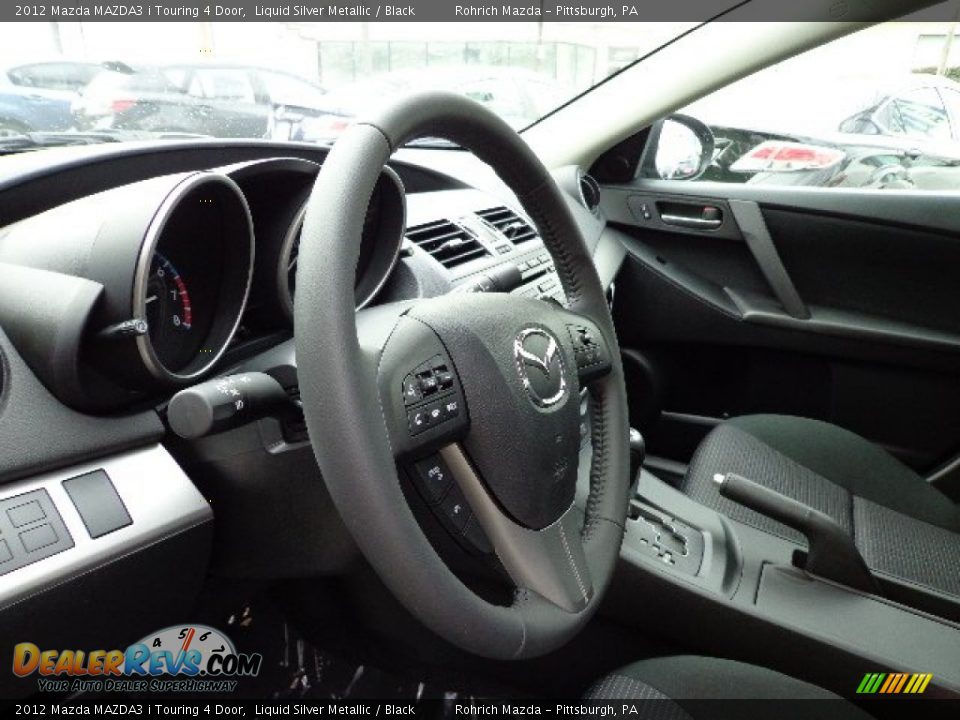 2012 Mazda MAZDA3 i Touring 4 Door Liquid Silver Metallic / Black Photo #15