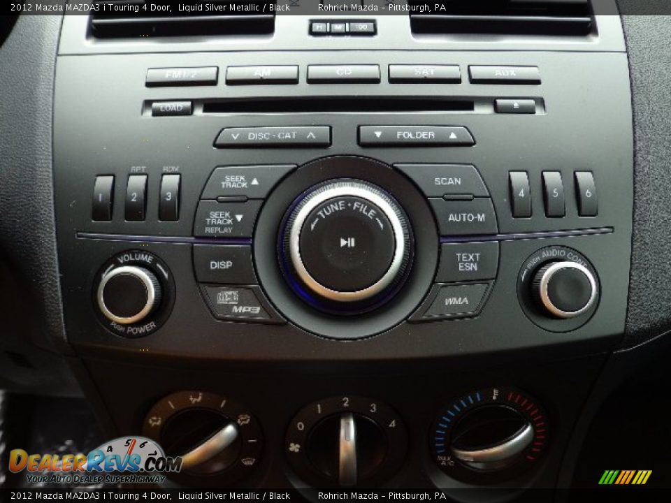 2012 Mazda MAZDA3 i Touring 4 Door Liquid Silver Metallic / Black Photo #17