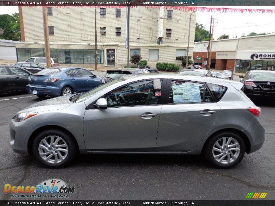 Liquid Silver Metallic 2012 Mazda MAZDA3 i Grand Touring 5 Door Photo #2