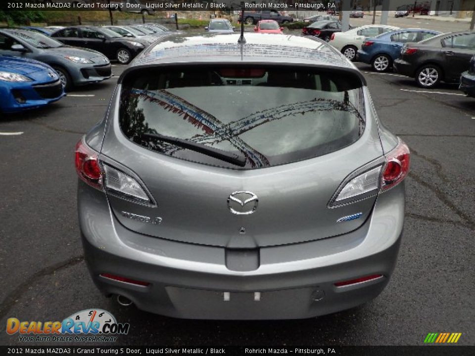 2012 Mazda MAZDA3 i Grand Touring 5 Door Liquid Silver Metallic / Black Photo #4