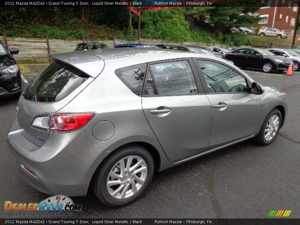2012 Mazda MAZDA3 i Grand Touring 5 Door Liquid Silver Metallic / Black Photo #5