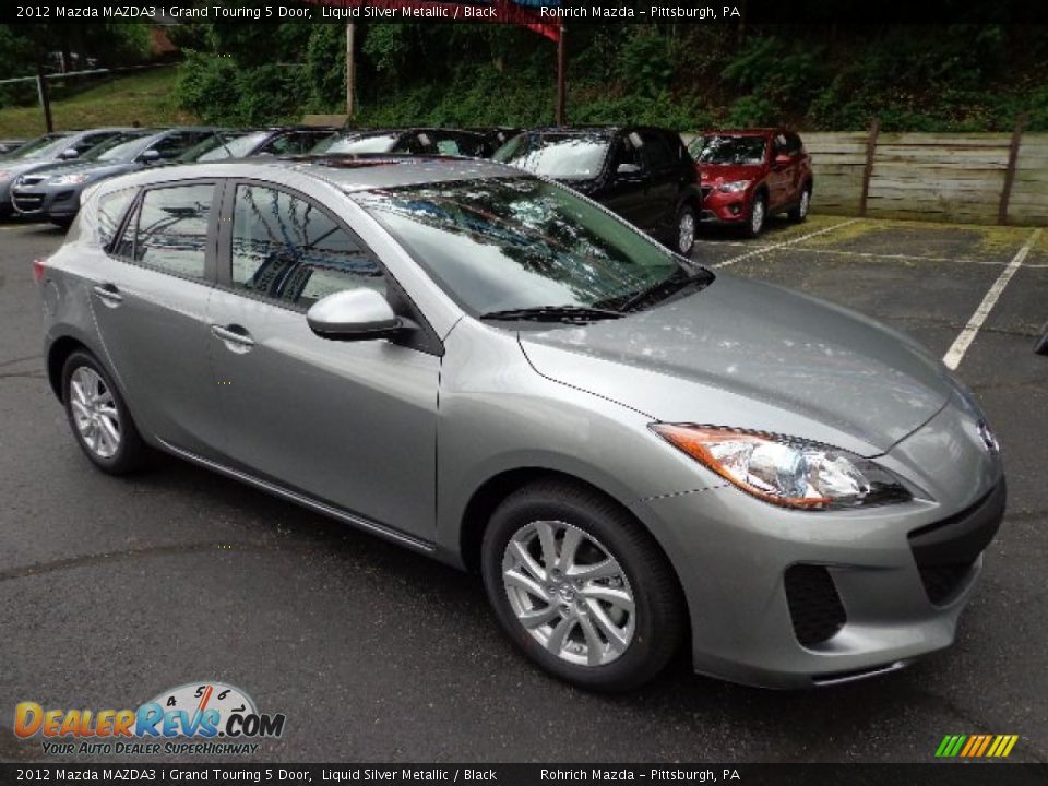 Front 3/4 View of 2012 Mazda MAZDA3 i Grand Touring 5 Door Photo #7