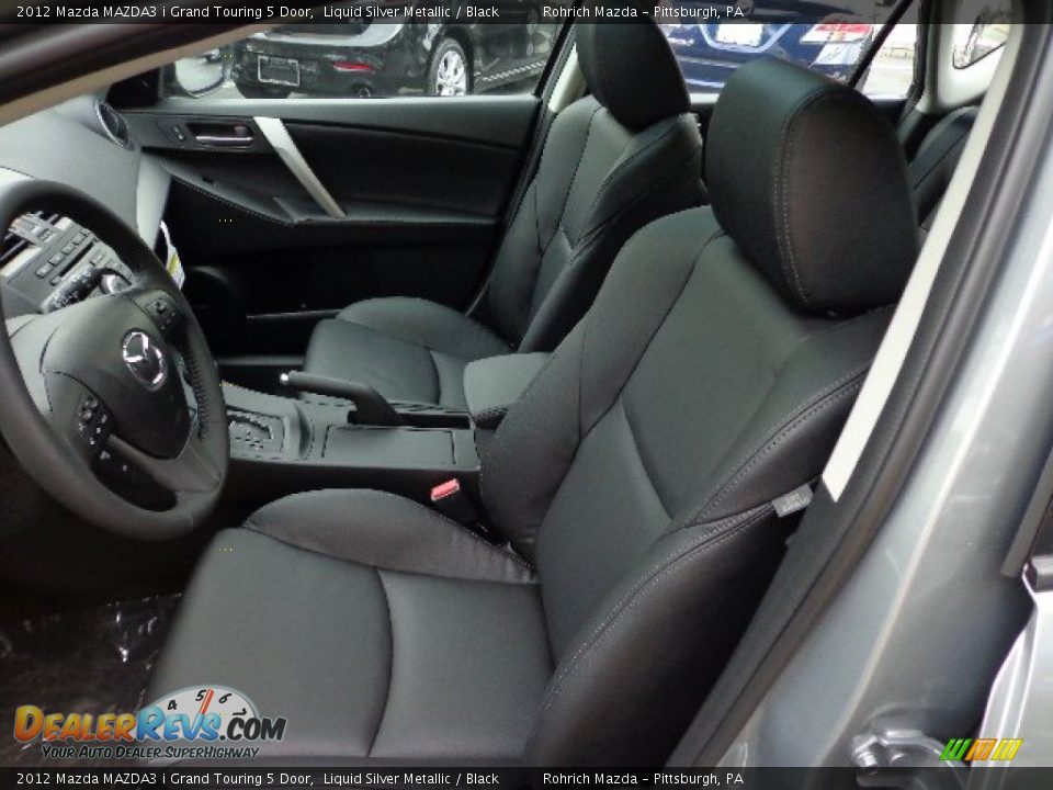 Black Interior - 2012 Mazda MAZDA3 i Grand Touring 5 Door Photo #10