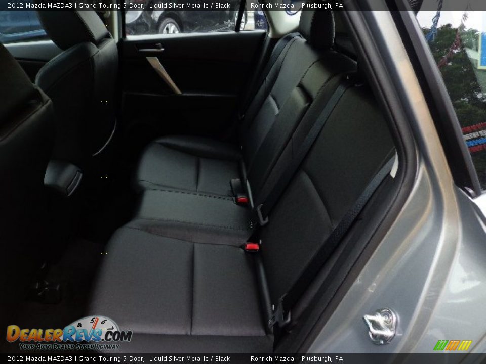 2012 Mazda MAZDA3 i Grand Touring 5 Door Liquid Silver Metallic / Black Photo #11