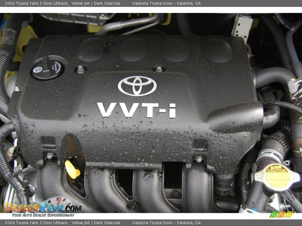 2009 Toyota Yaris 3 Door Liftback Yellow Jolt / Dark Charcoal Photo #9