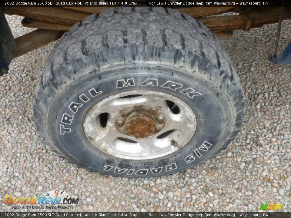 2002 Dodge Ram 2500 SLT Quad Cab 4x4 Atlantic Blue Pearl / Mist Gray Photo #9