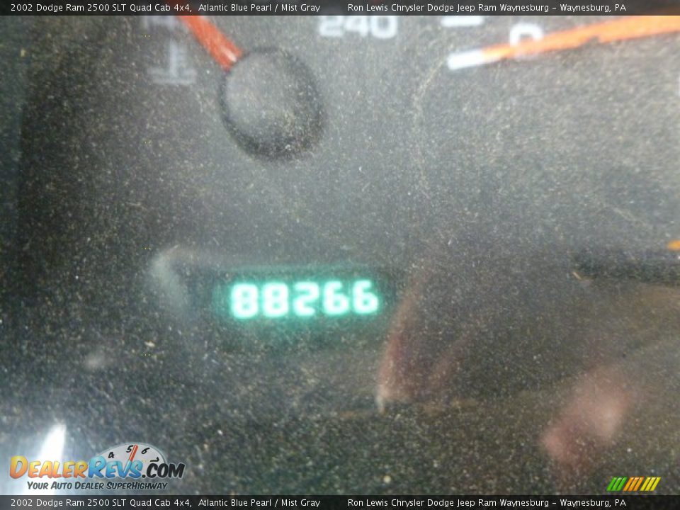 2002 Dodge Ram 2500 SLT Quad Cab 4x4 Atlantic Blue Pearl / Mist Gray Photo #10
