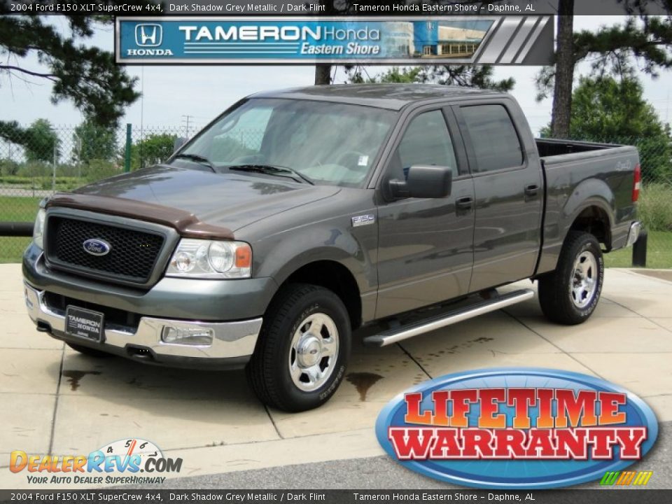 2004 Ford F150 XLT SuperCrew 4x4 Dark Shadow Grey Metallic / Dark Flint Photo #1