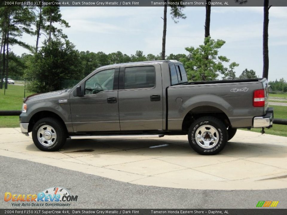 2004 Ford F150 XLT SuperCrew 4x4 Dark Shadow Grey Metallic / Dark Flint Photo #7