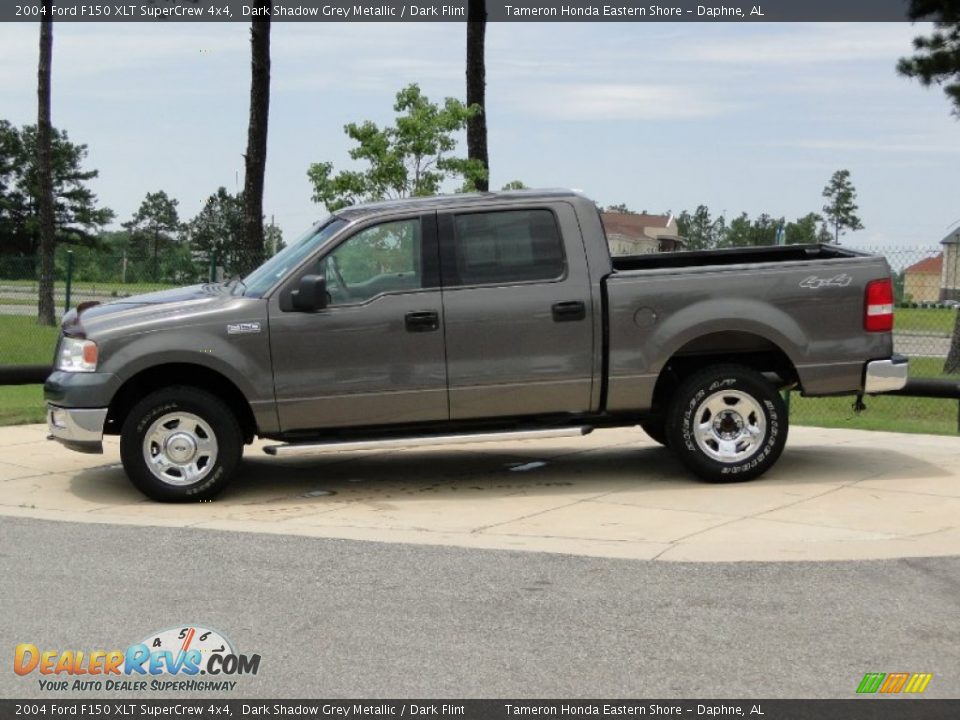 2004 Ford F150 XLT SuperCrew 4x4 Dark Shadow Grey Metallic / Dark Flint Photo #8