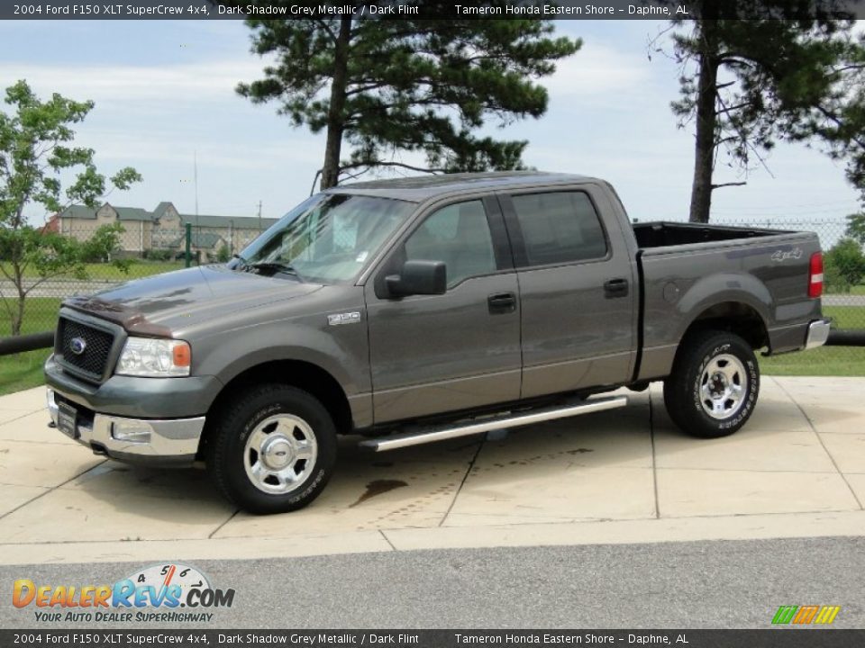 2004 Ford F150 XLT SuperCrew 4x4 Dark Shadow Grey Metallic / Dark Flint Photo #9