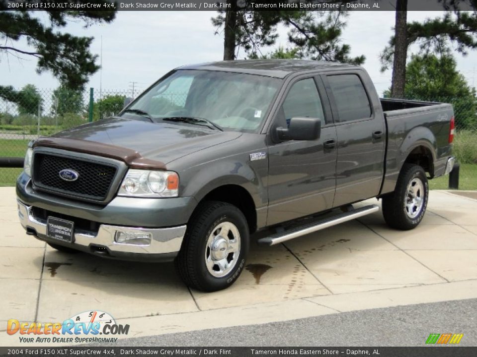 2004 Ford F150 XLT SuperCrew 4x4 Dark Shadow Grey Metallic / Dark Flint Photo #10