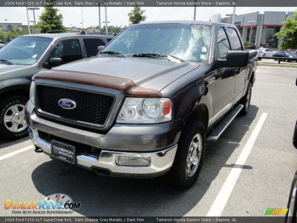 2004 Ford F150 XLT SuperCrew 4x4 Dark Shadow Grey Metallic / Dark Flint Photo #35