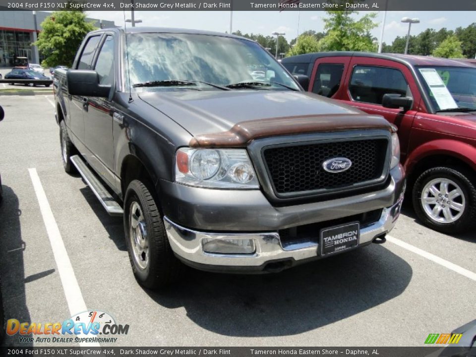 2004 Ford F150 XLT SuperCrew 4x4 Dark Shadow Grey Metallic / Dark Flint Photo #36