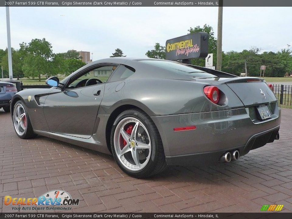 2007 Ferrari 599 GTB Fiorano Grigio Silverstone (Dark Grey Metallic) / Cuoio Photo #3