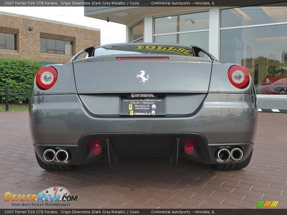 2007 Ferrari 599 GTB Fiorano Grigio Silverstone (Dark Grey Metallic) / Cuoio Photo #4