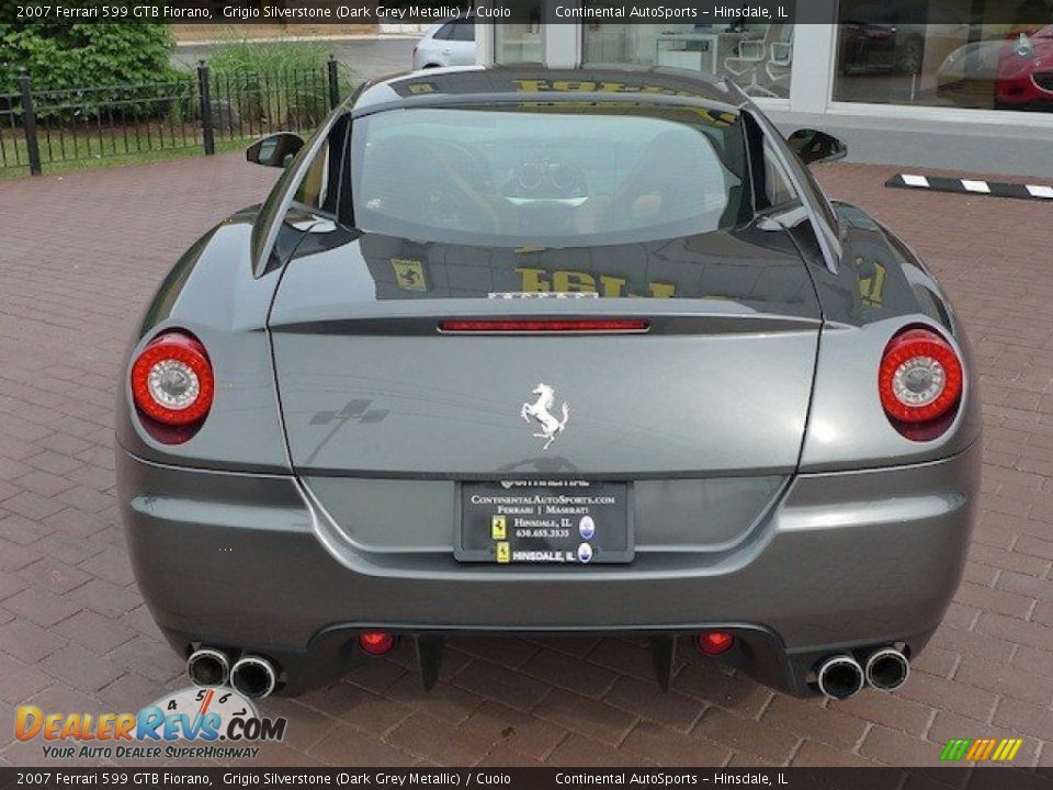 2007 Ferrari 599 GTB Fiorano Grigio Silverstone (Dark Grey Metallic) / Cuoio Photo #5