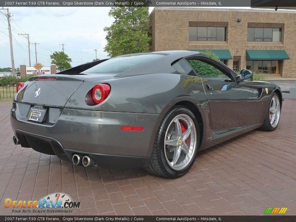 2007 Ferrari 599 GTB Fiorano Grigio Silverstone (Dark Grey Metallic) / Cuoio Photo #8