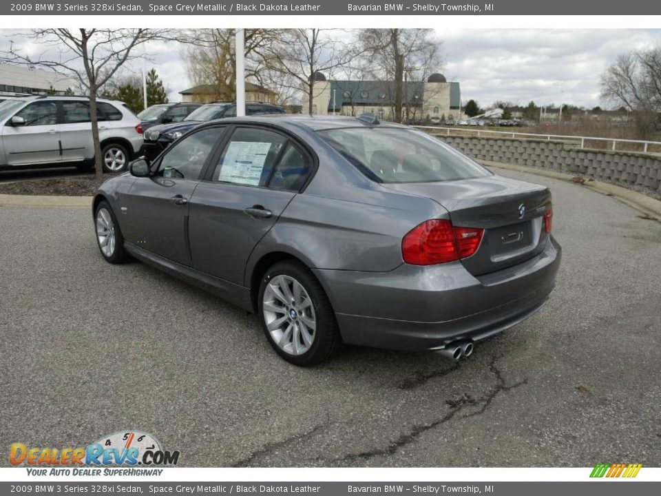 2009 BMW 3 Series 328xi Sedan Space Grey Metallic / Black Dakota Leather Photo #3