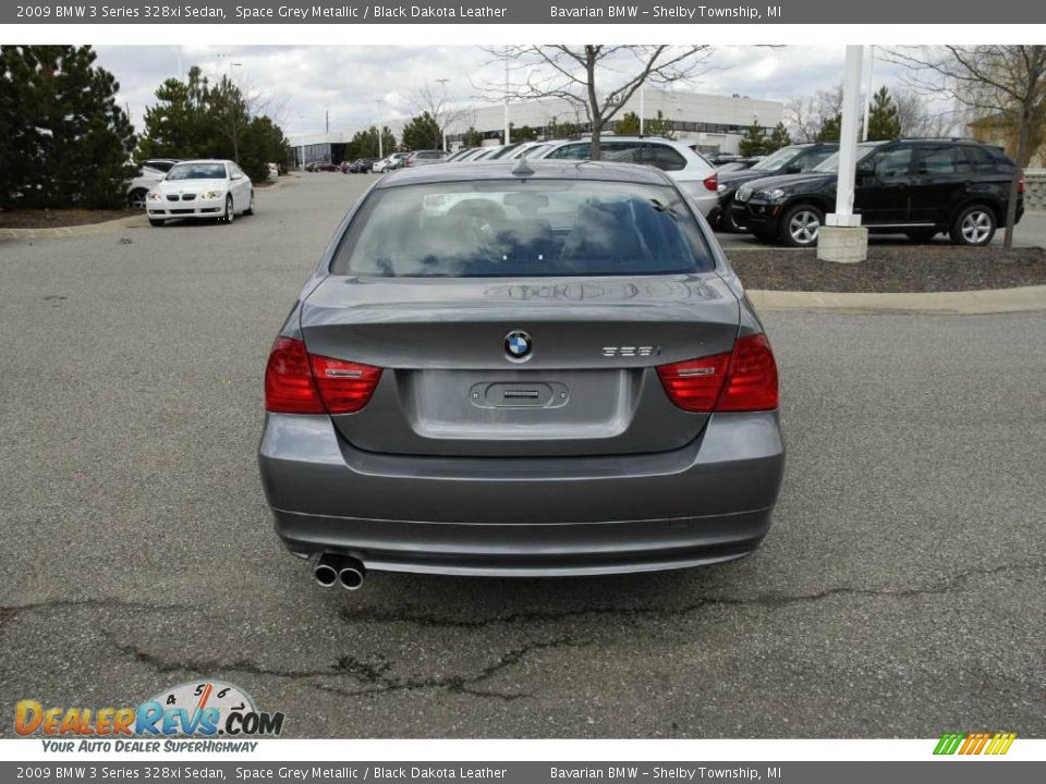 2009 BMW 3 Series 328xi Sedan Space Grey Metallic / Black Dakota Leather Photo #4
