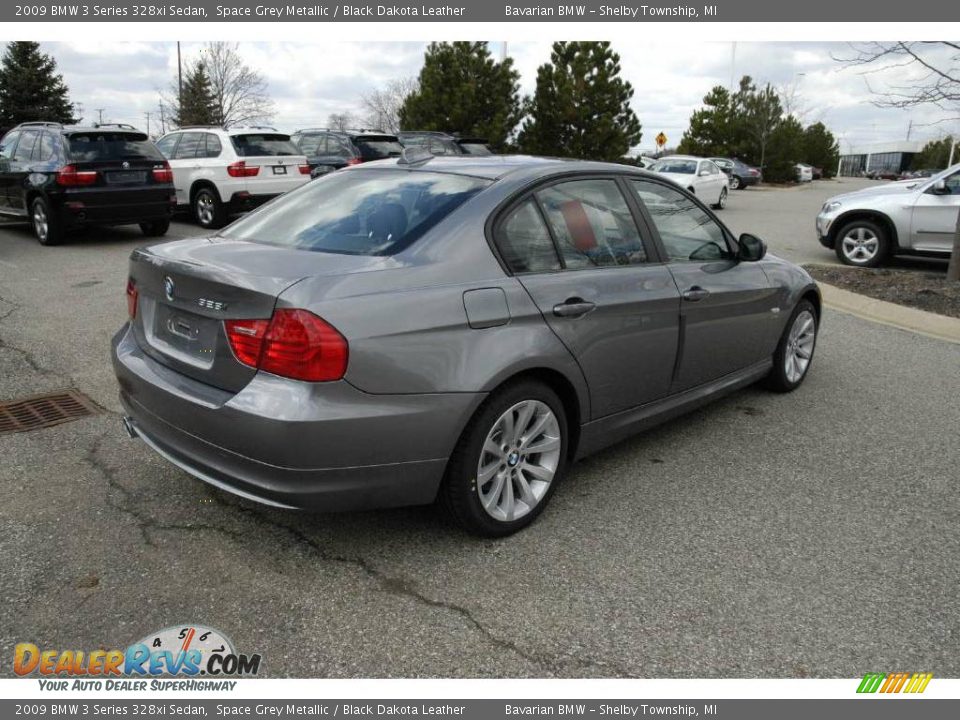2009 BMW 3 Series 328xi Sedan Space Grey Metallic / Black Dakota Leather Photo #5