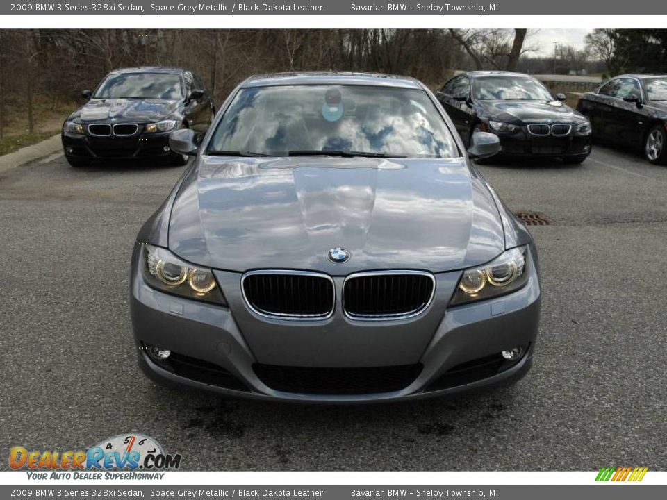 2009 BMW 3 Series 328xi Sedan Space Grey Metallic / Black Dakota Leather Photo #8