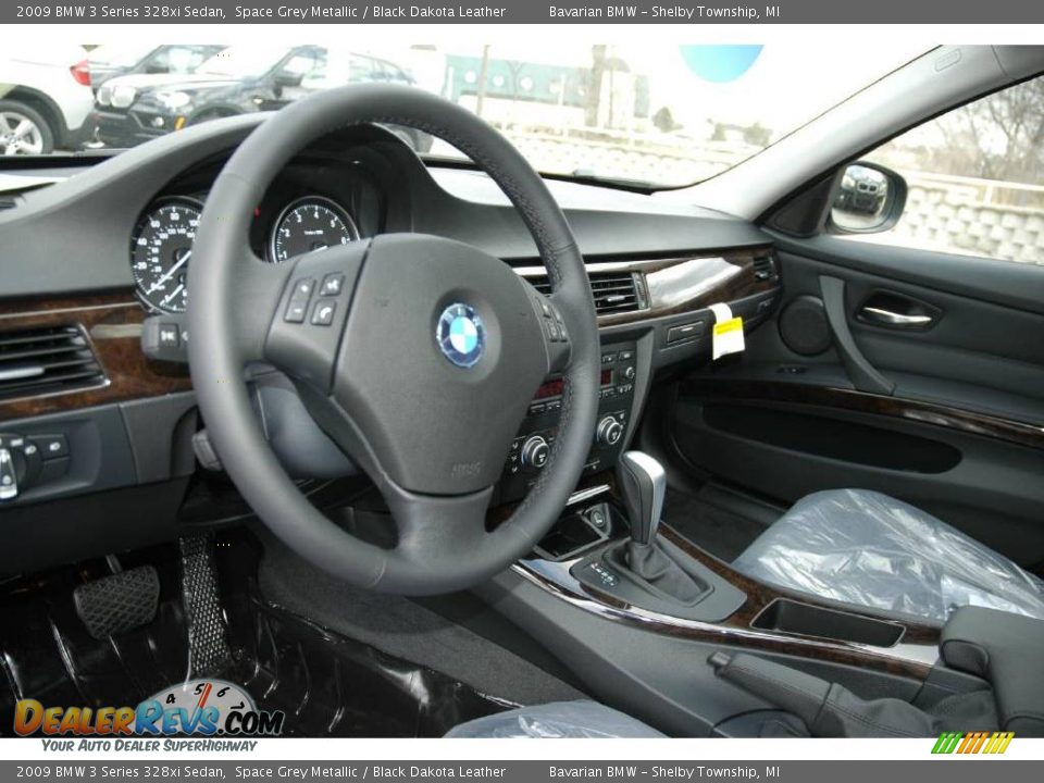2009 BMW 3 Series 328xi Sedan Space Grey Metallic / Black Dakota Leather Photo #10