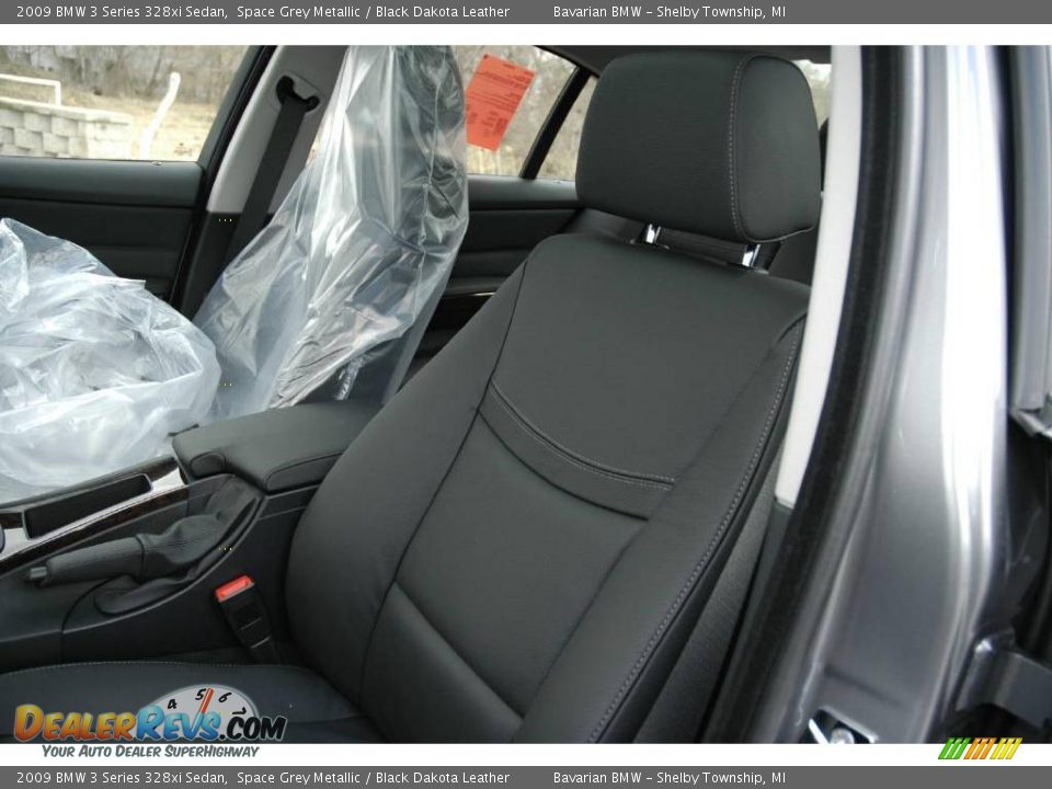 2009 BMW 3 Series 328xi Sedan Space Grey Metallic / Black Dakota Leather Photo #11